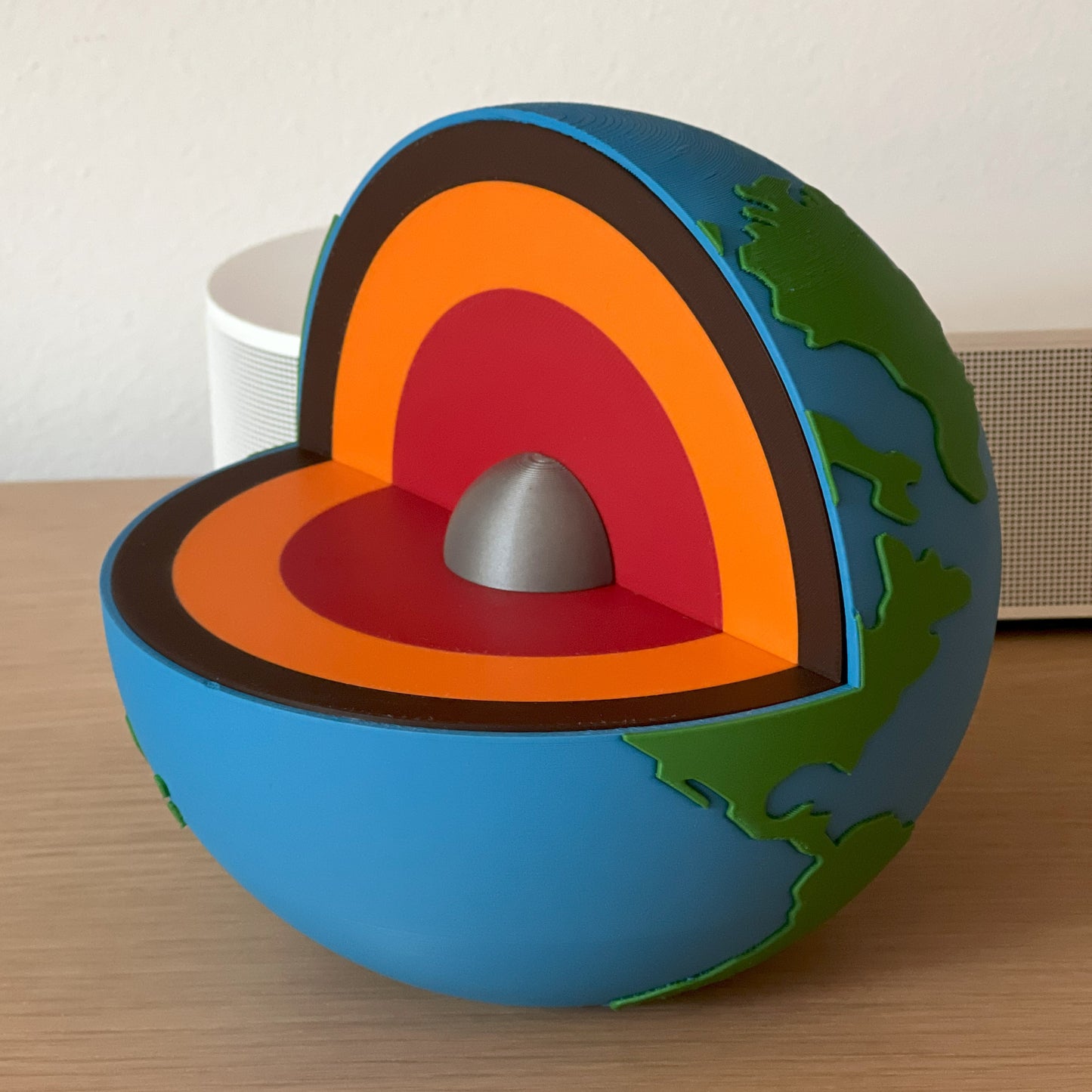 3D Printed Educational Earth Globe: Tactile Topographical Model for Hands-On Geography Learning