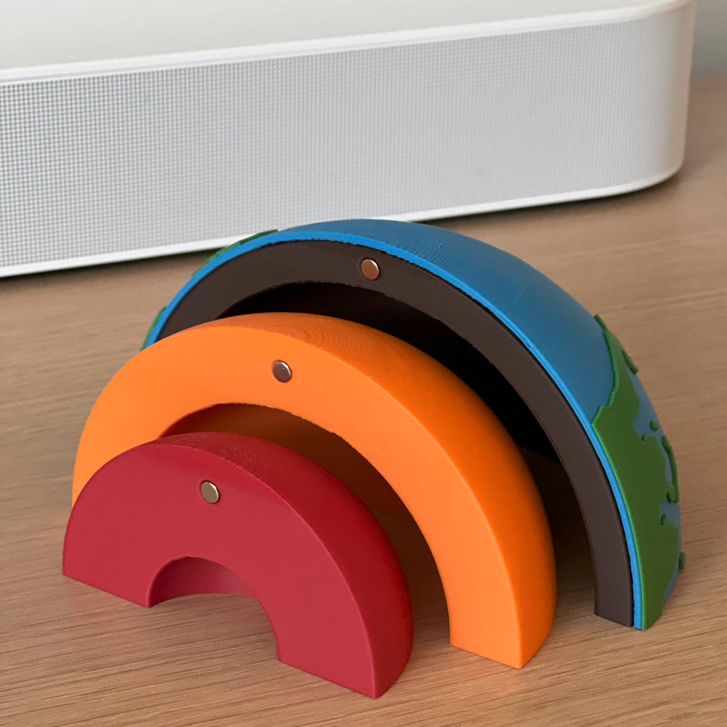 3D Printed Educational Earth Globe: Tactile Topographical Model for Hands-On Geography Learning