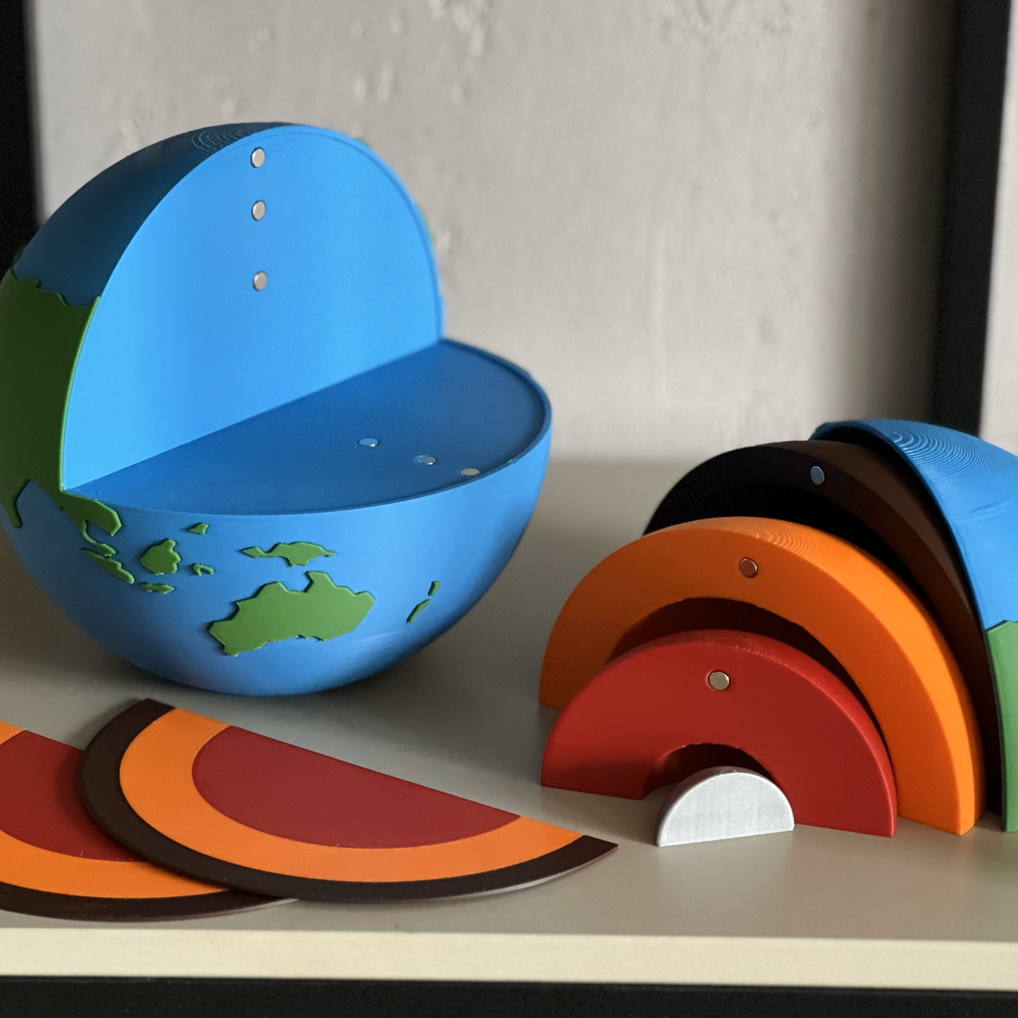 3D Printed Educational Earth Globe: Tactile Topographical Model for Hands-On Geography Learning